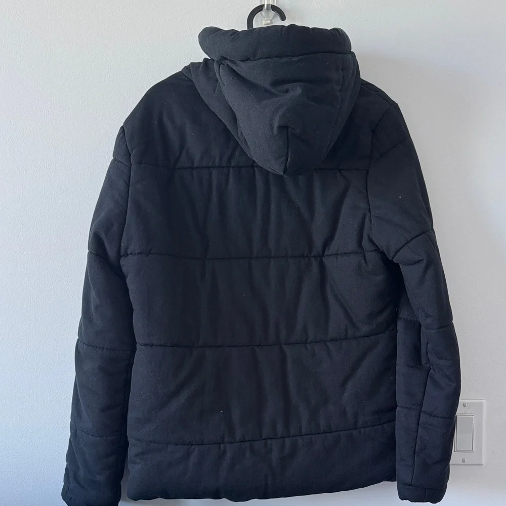 TNA Black Puffer Jacket for Women - Picture 3 of 7